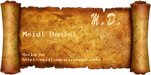 Meidl Dániel névjegykártya